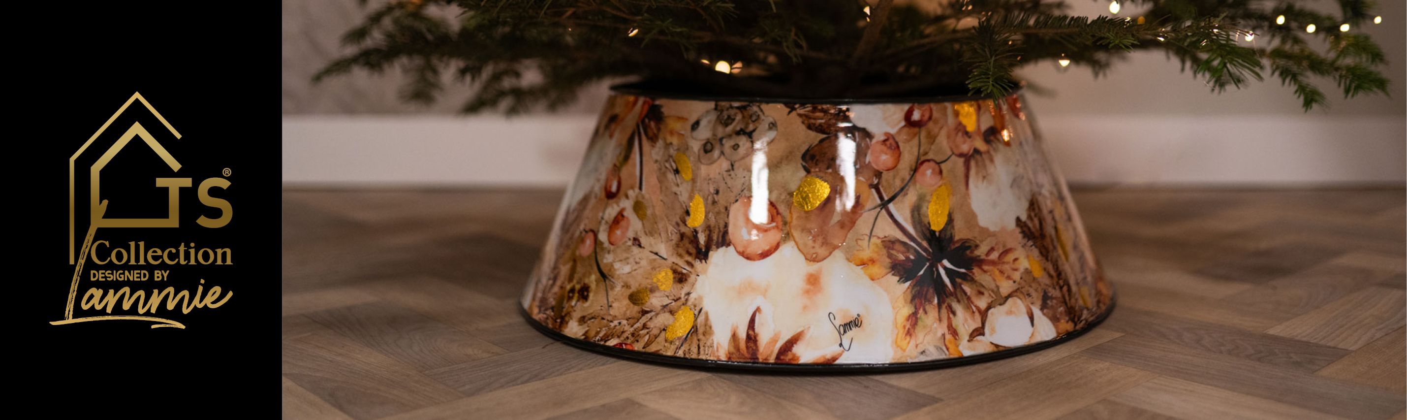 Van Der Gucht Nordic Kobo kerstboomrok van rotan 62 cm • Grijs • de Bijenkorf