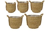 Pot set van 5 Ray naturel D40 H35