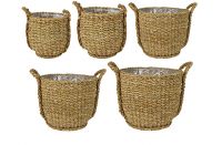 Pot set van 5 Ray naturel D40 H35
