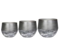 Pot set van 3 Elisa mystic earth D44 H39