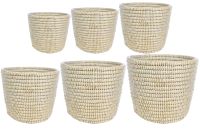 Pot set van 6 Jula wit D40 H35