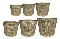 Pot set van 6 Jula zwart D40 H35