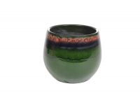 Pot Charlotte green D23 H20