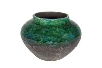 Kruik Lindy green black D28 H20