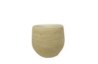 Pot Ryan shiny sand D18 H16