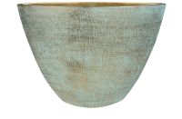 Planter Ryan shiny blue D46x18 H35