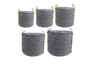 Pot set van 5 Jory zwart D42 H36