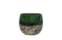 Pot Lindy green black D16 H13