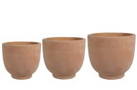 Pot set van 3 Kevin terra D37 H34