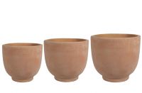 Pot set van 3 Kevin terra D37 H34