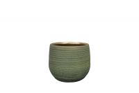Pot Lydia shiny green D15 H13