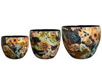 Pot set van 3 Berry blue D21 H16