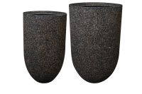Vaas set van 2 Ravi coffee D41 H68