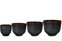 Pot set van 4 Maestro purple rain D55 H47