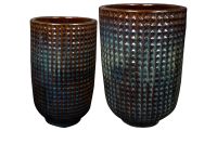 Vaas set van 2 Maestro purple rain D44 H66