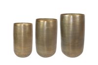 Pot hoog set van 3 Rowen gold D41 H72