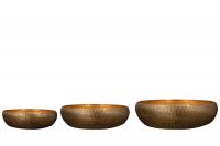Bowl set van 3 Rowen gold D48 H13