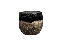 Pot Lindy zwart D19 H16