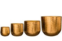 Pot set van 4 Carly gold D44 H40