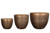 Pot set van 3 Rowen gold D21 H16