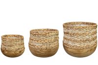 Pot set van 3 Diede naturel D38 H31