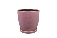 Pot+schotel Vivi mauve D17 H16