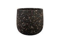 Flessenstop Tina terrazo black D23 H22