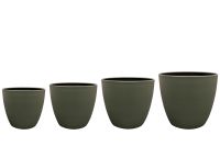 Pot set van 4 Alisa matgroen D39 H34
