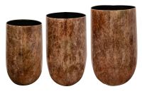 Vaas set van 3 Cilia latte D36 H60