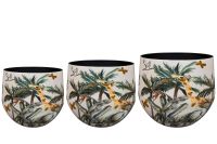 Pot set van 3 Safari dream D33 H28