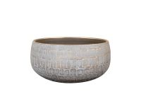 Bowl Renzo shiny grey D28 H13