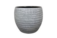 Pot Manuel shiny grey D29 H26
