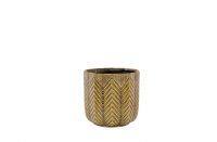 Pot Cecil okergeel D13 H12