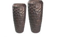 Vaas set van 2 Cascara brons D55 H125