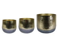 Pot set van 3 Jenna gold D46 H38