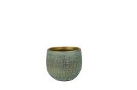 Pot Ryan shiny blue D15 H13