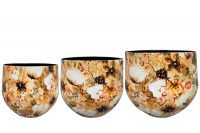 Pot set van 3 Cotton cream D33 H28