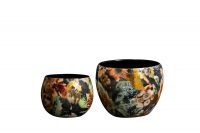 Pot set van 2 Berry blue D9 H7