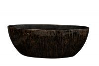 Planter Niene black gold D55x25 H20