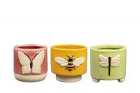 Pot Insect kleur D7 H7 3 assorti