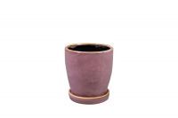 Pot+schotel Vivi mauve D11 H12 