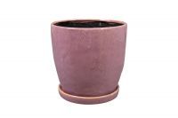 Pot+schotel Vivi mauve D20 H19