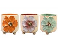 Pot Aisha kleur D15x14 H14 3 assorti
