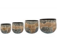 Pot set van 4 Marino beach D34 H28