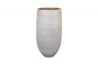 Pot hoog Renzo shiny grey D27 H50