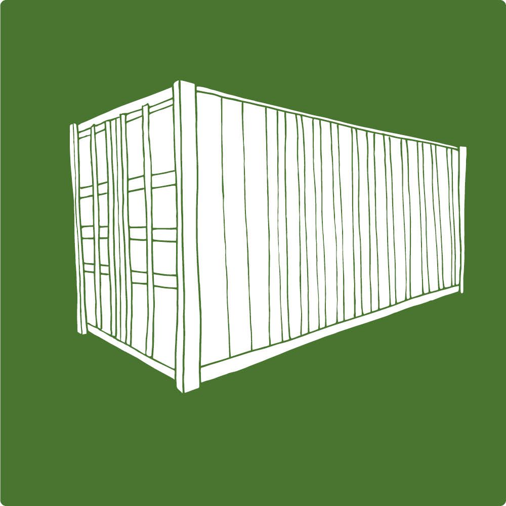 Containers binnenkomen